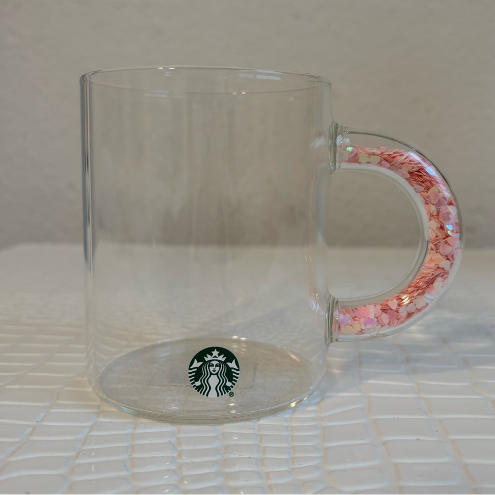 Starbucks valentines glass cup